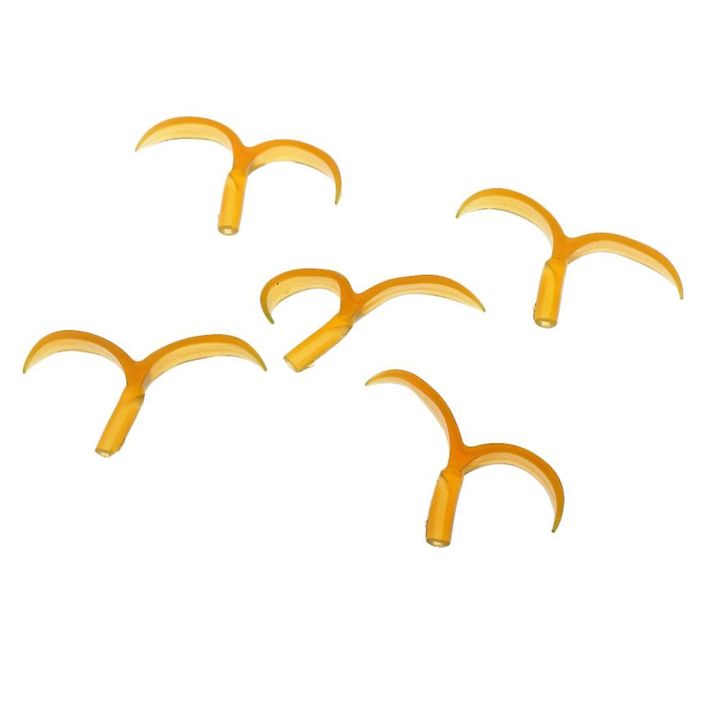 5pcs Soft Lure Tail for Lures Spoons Bass Fishing Hooks, Split Tail Color 3