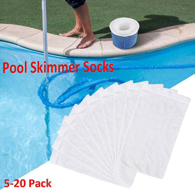 5-20 Pack Pool Skimmer Socks Filter Replacement Savers For Basket Swimming Pool
