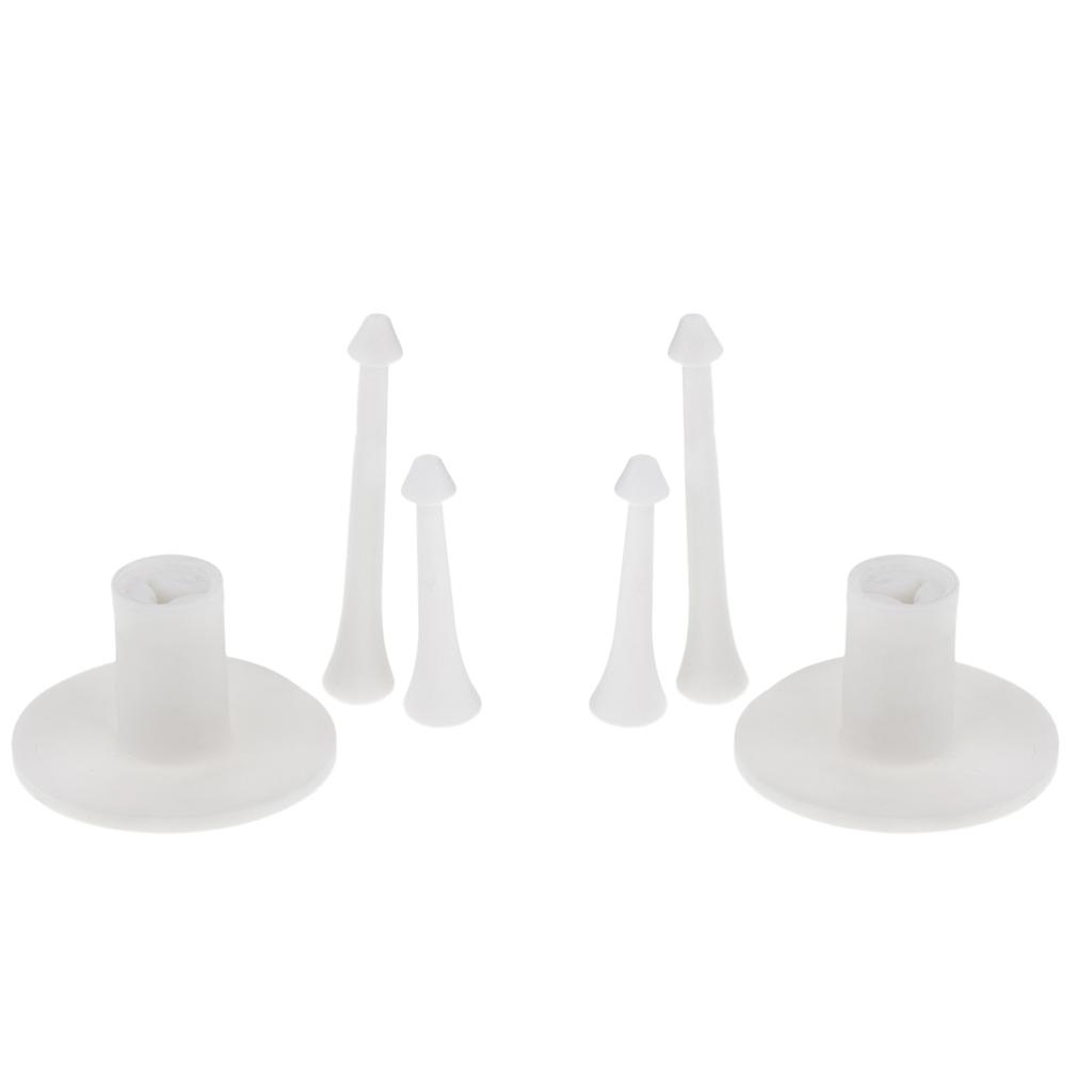 2PCS Rubber Golf Driving Range Tee Holder with Tees for Golf Training