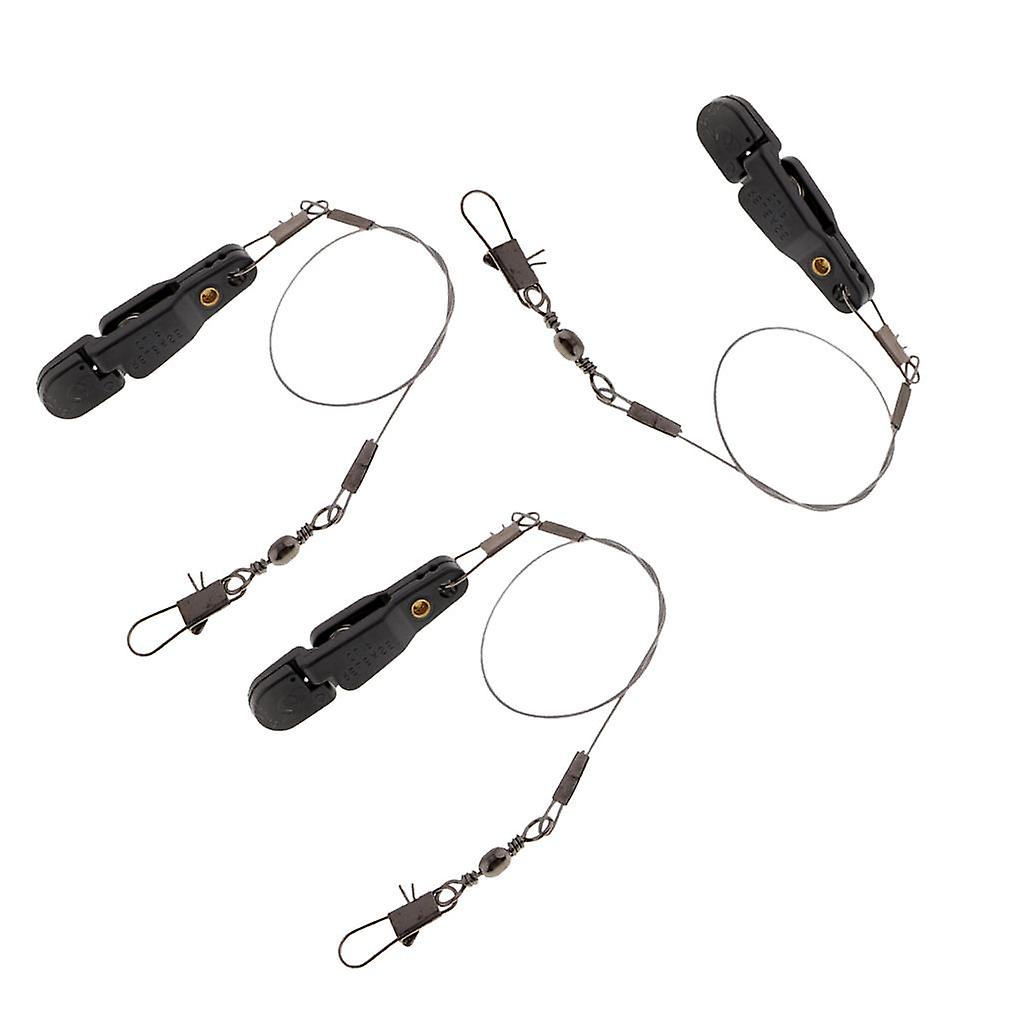 3 stk Snap Release Clip m / Leader Snap for Outrigger Downrigger Høvelbrett