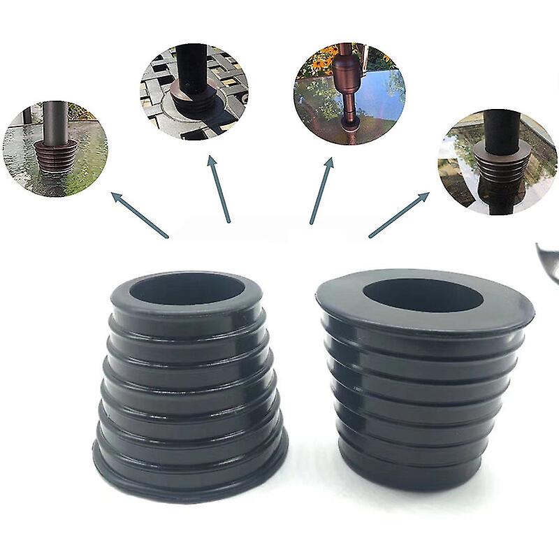 Umbrella Cone Base Holder, for Patio Table Hole Opening and Stability or Umbrella Base Holder, Umbrella Stand, 1.5" Parasol(Black, 2 Pieces),Fontaineb