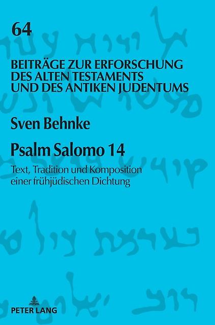 Psalm Salomo 14 by Sven Behnke Hardback Book