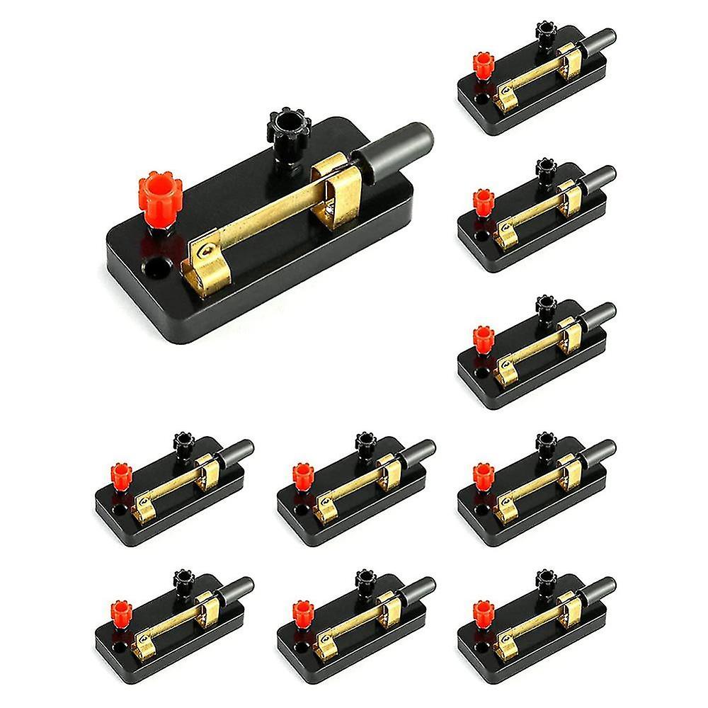 10pcs Single Pole Single Throw Switch,knife Switch:used For Physics Laboratory,school Electronic Ex
