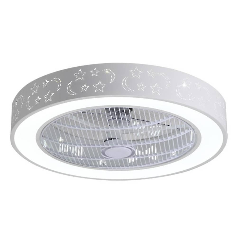 Cozy Bedroom Light Invisible Fan, Modern Minimalist Fan Light, Round Led Ceiling Light, 220vapp+