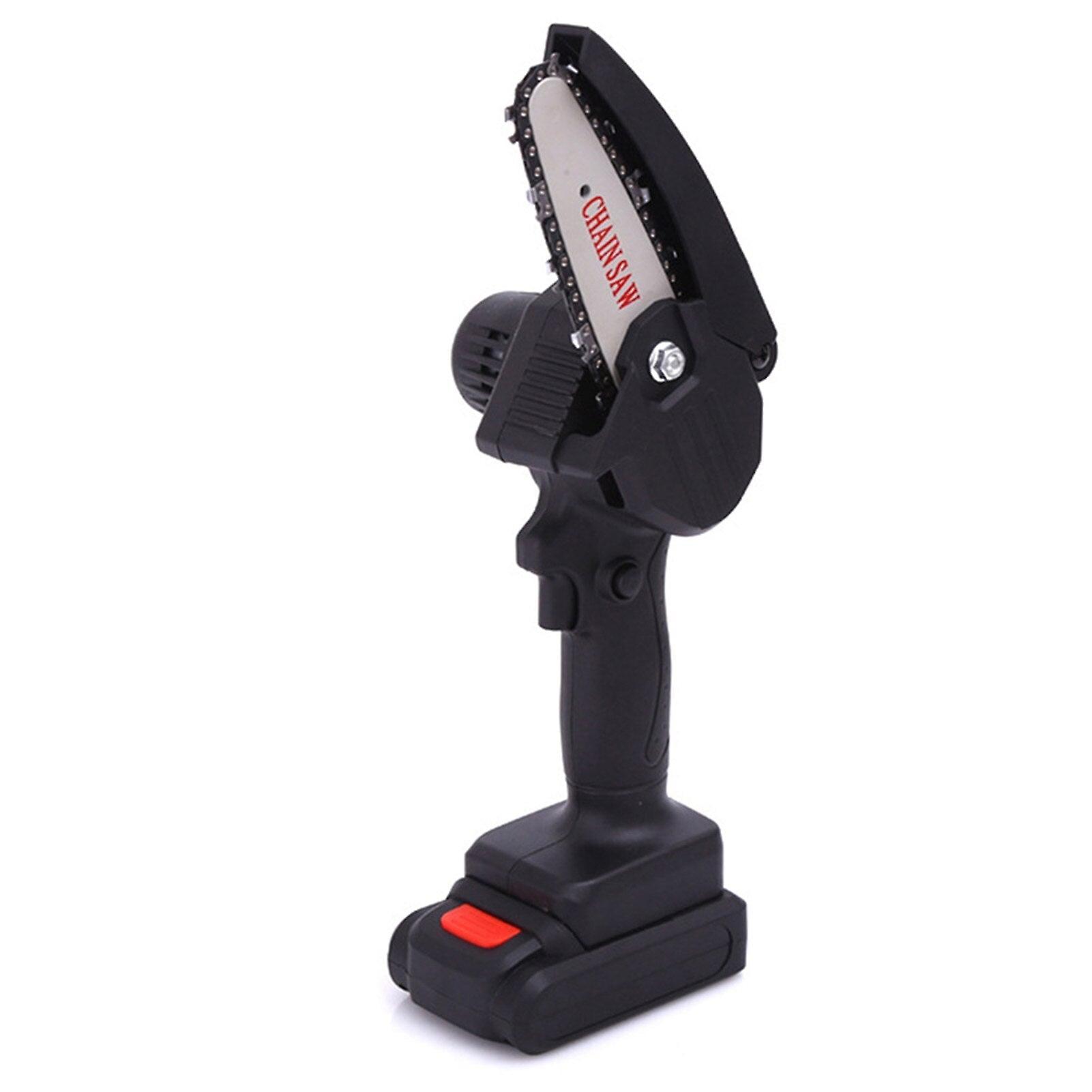 6 Inch Mini Electric Chain Saw With Battery Woodworking Pruning One-handed Garden Tool Rechargeable Garden Logging Power Tool