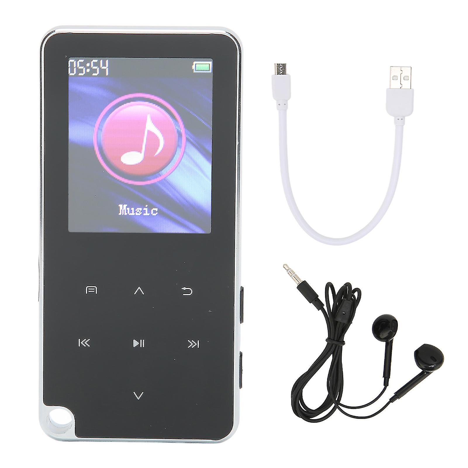 1.8" Digital Music Player with Bluetooth 4.0, 32GB Storage, and Recording Function