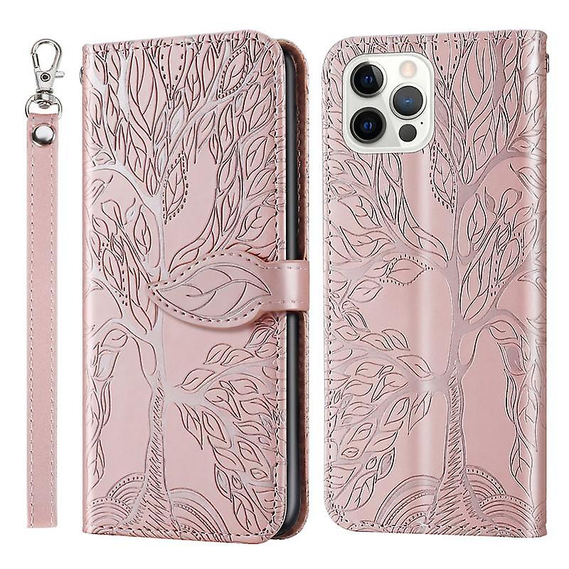Wallet Case For iPhone 15 Pro Max 6.7 inch Premium PU Leather Flip Cover Life Tree