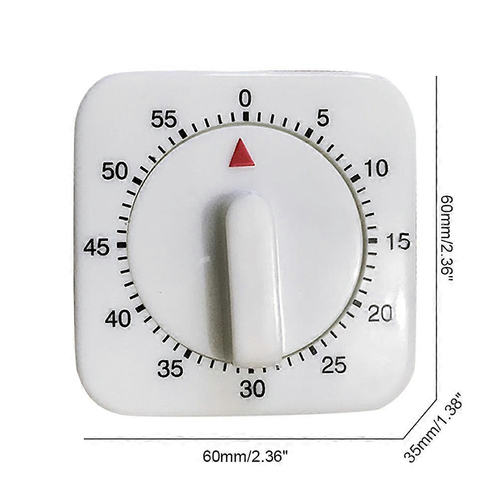 Mini Mechanical Timer 1Hr/60Min Game Count Down Counter Alarm Kitchen Cooking Tool