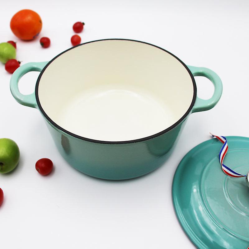 Export Lintore Cast Iron Enamel Pot 23cm Healthy Uncoated Stew Pot Mummy Pot Soup Health Pot