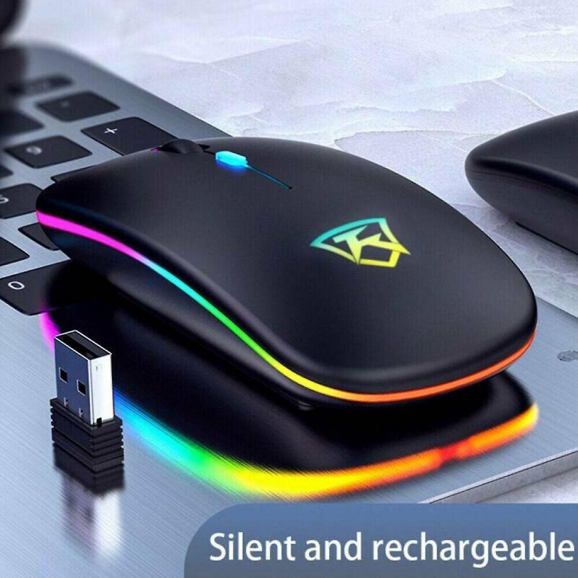 Wireless Led Mouse, Wireless Optical, Gaming, 2.4ghz Mouse, Usb For Pc, Laptop.
