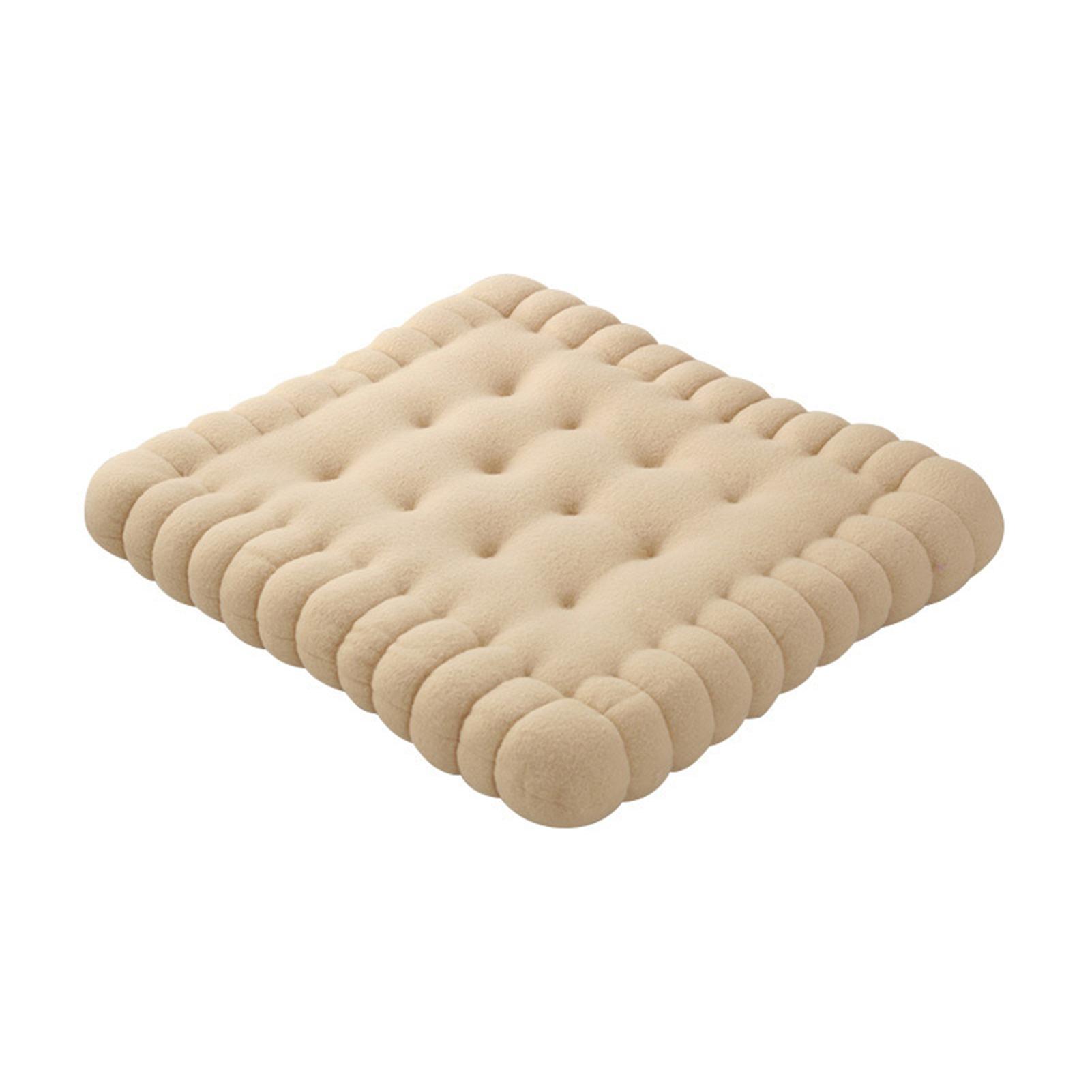 Creative Biscuit Shape Cushion Multipurpose Soft Comfortable Chair Pad for Home Bedroom Living Room 41*38cm