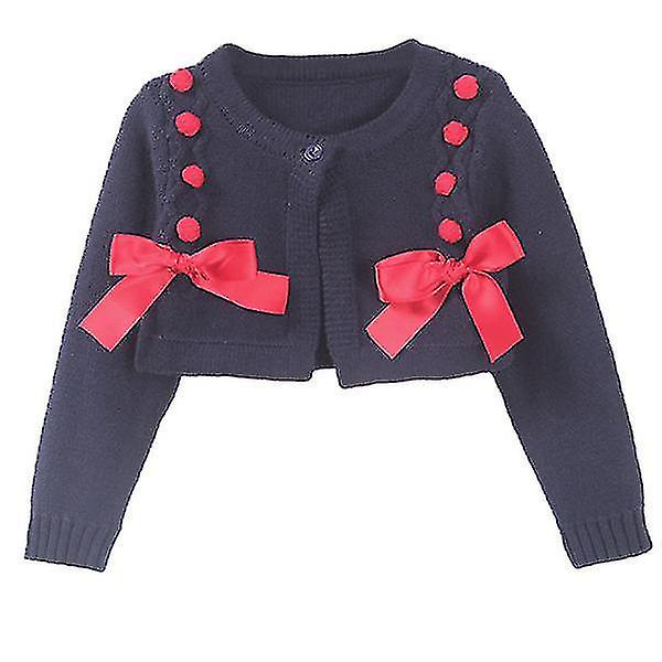 Baby Toddler Outerwear Toddler Girls Spring Fall Short Outerwear Knitted Cardigan For Birthday 110cm Red