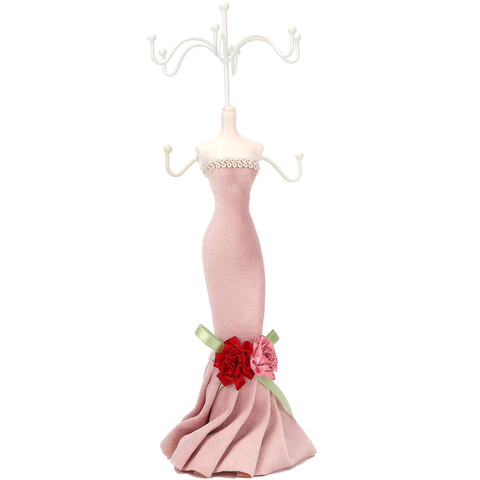 Necklace Display Stand - Model Shaped Jewelry Organizer for Earrings and Necklaces