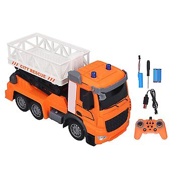 Fjernstyrt elektrisk gaffeltruck med musikk og lys for barn