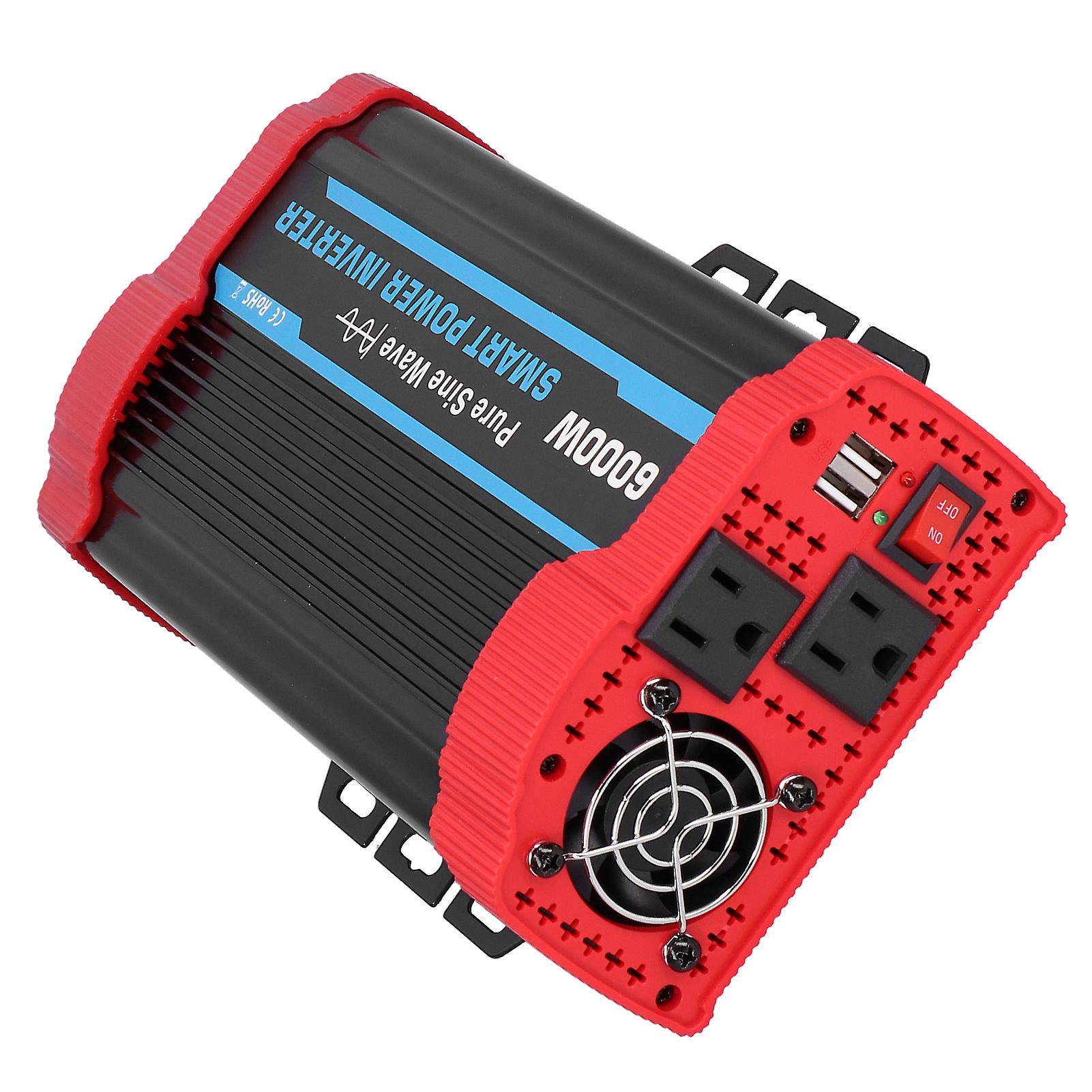 Power Inverter Pure Sine Wave 6000W Peak 12V to ‑ for Automotive Universal
