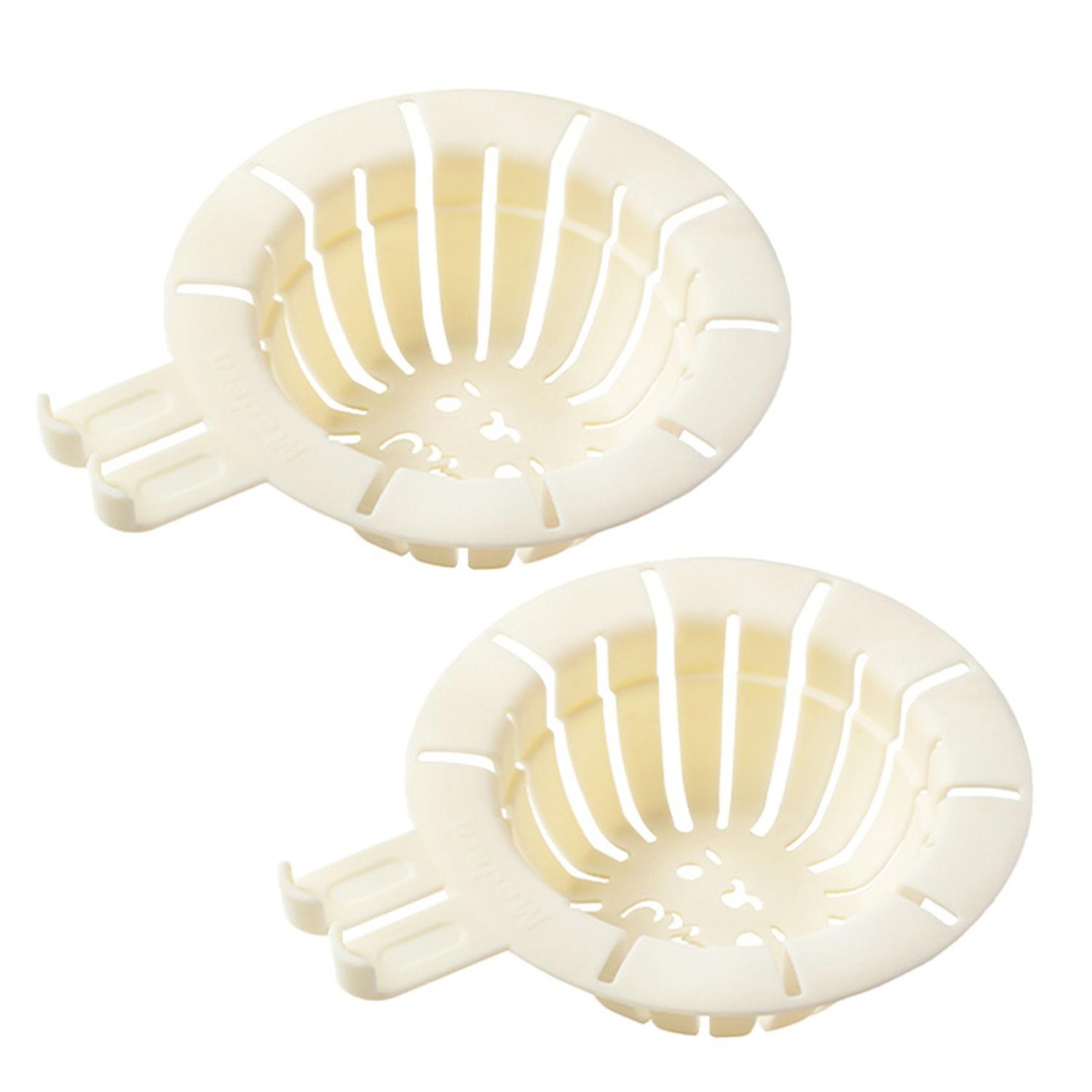 2Pcs Kitchen Sink Drain Baskets Anti-Clogging Easy to Clean Efficient Water Draining Reusable Sink