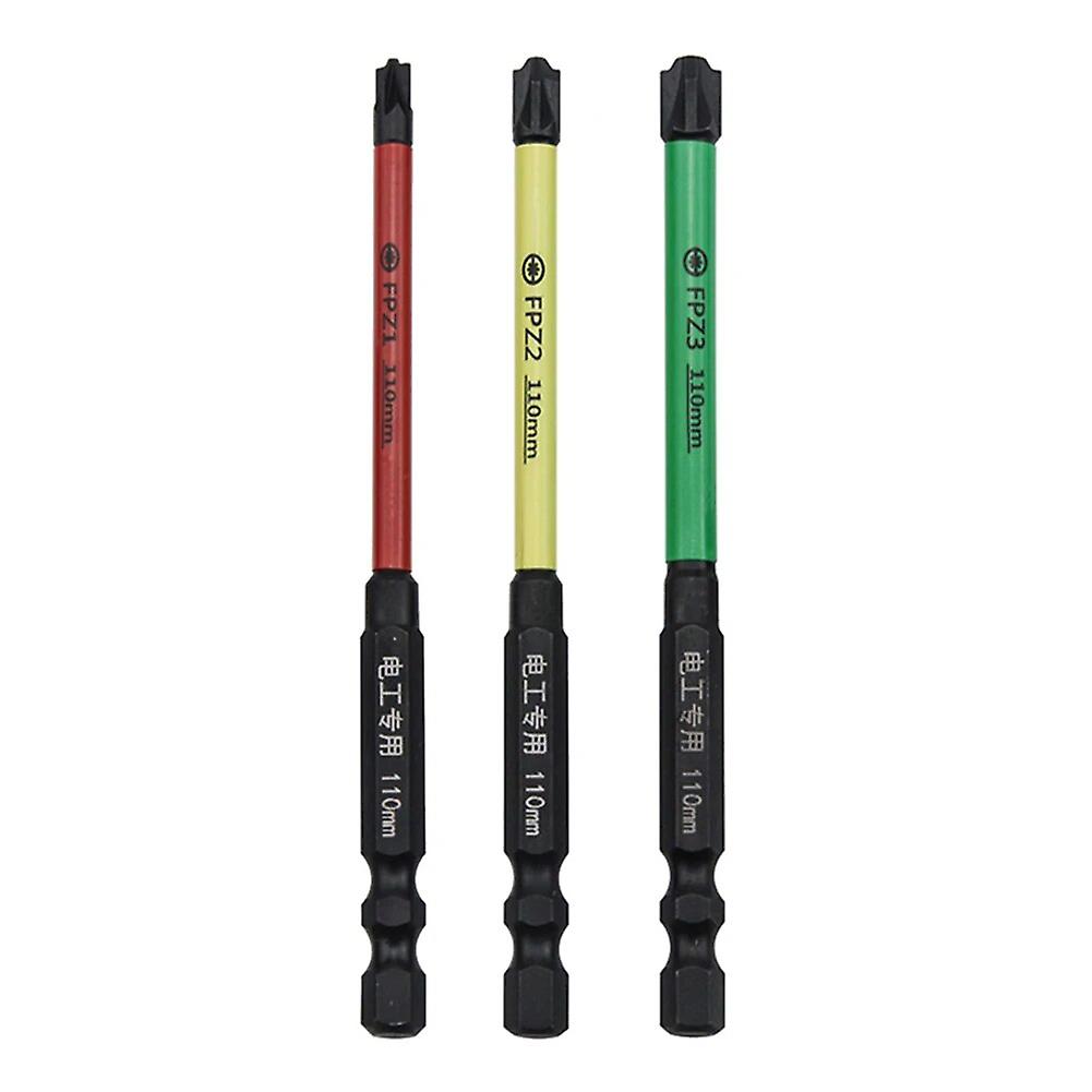 1/3/4pcs Special Slotted Phillips Screwdriver with Magnetic Ring Head for Socket Switch Power Tools~14044