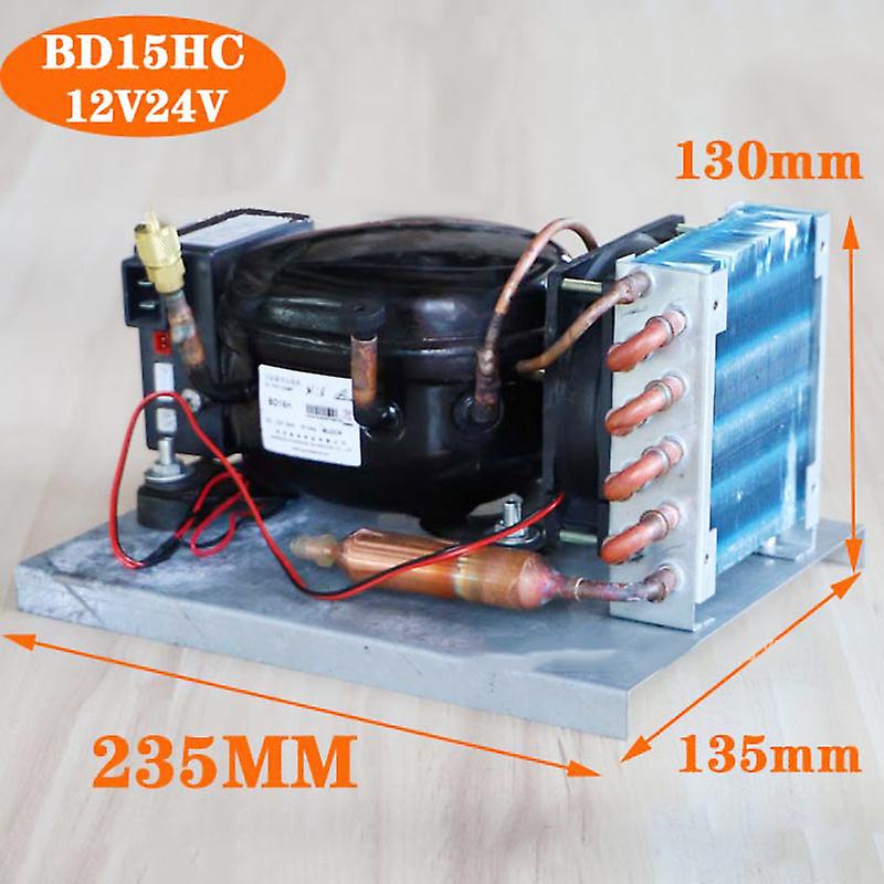 Bd15hc Dc Compressor Condensing Micro Refrigerator Air-cooled Refrigeration Unit 12v24v