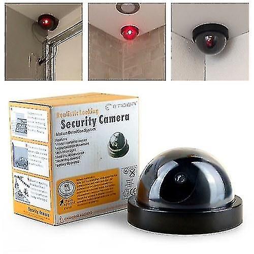 Home Automation Kits Simulated Surveillance Camera Fake Home Dome Dummy Camera With Flash Red Led Light Security Camera