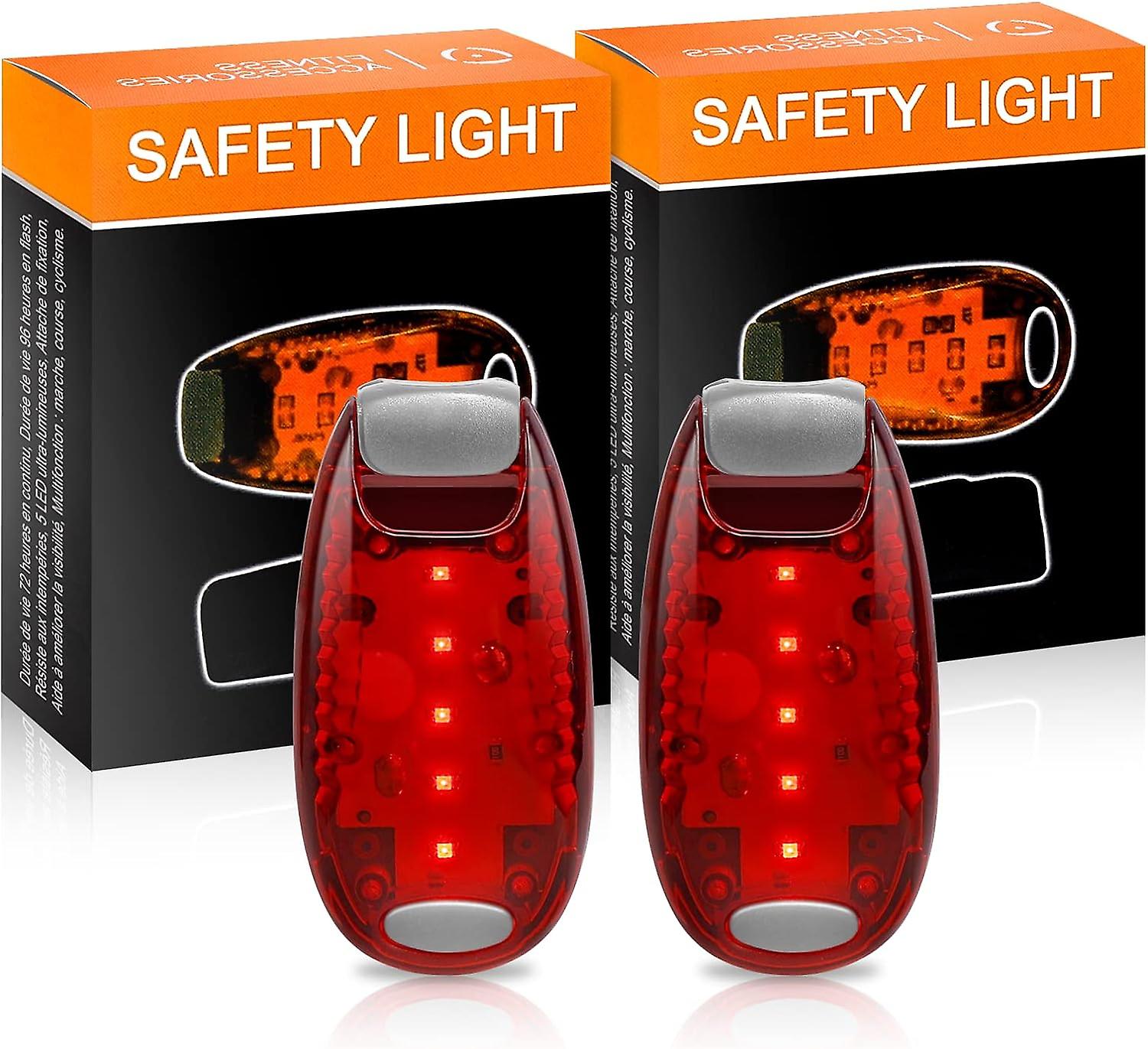 2 Pack Flashing LED Safety Lights for Schoolbag, Backpack, Daypack, Safety Light for Kids, Backpack, Jogger, Stroller