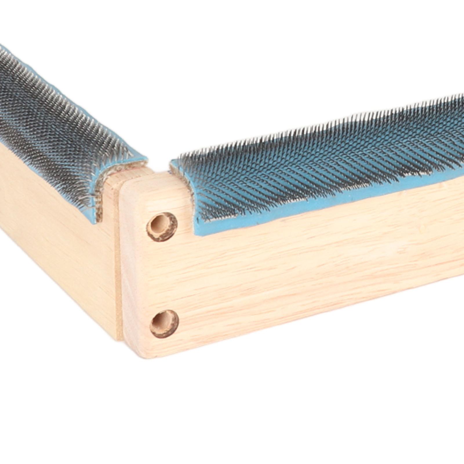 Embroidery Strip Frame 4 Sides 15.7in Wide Stable Sturdy Easy Assembly Rug Hooking Frame with Screws Wrech for Tufting