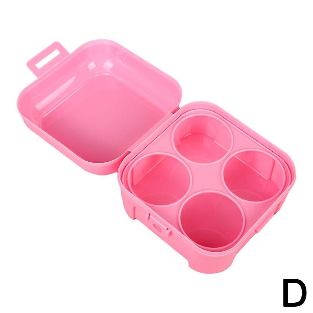 4 Compartment Egg Organizer Reusable Plastic Storage Box For Refrigerator Picnic