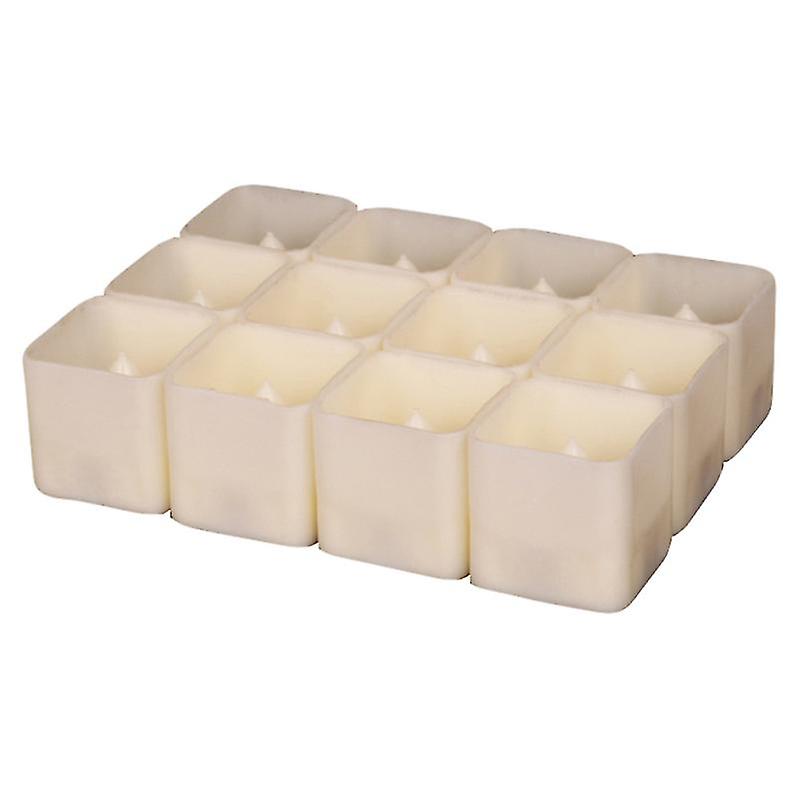 12pcs Square Led Flameless Candle