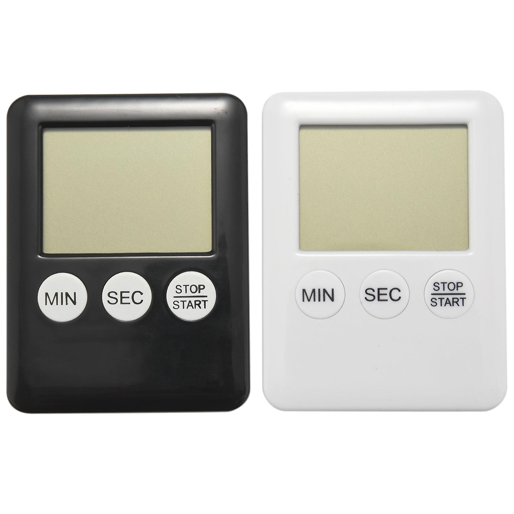 2Pcs Digital Kitchen Timer with Alarm Reminder Function,Short-Term Timer,Egg Timer,Kitchen Clock,fo