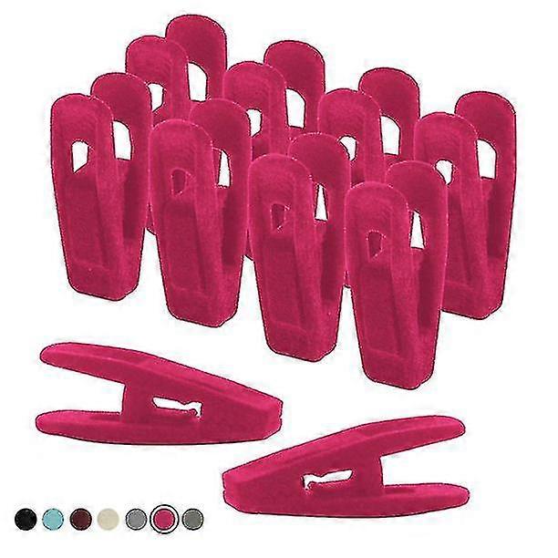 20 Pack Velvet Clips, Durable Non- Breaking Material, Matching Hangers Of Our Brand And Your Existing Velvet Hanger, Suitable To Hang Many Types