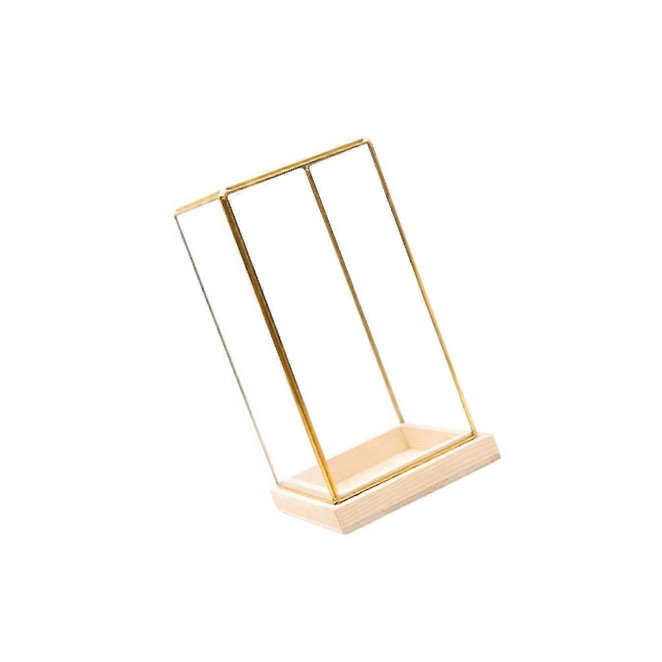 Glass Display Case Decorative Cuboid Antique Artwork Showcase