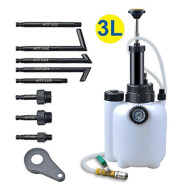 3L Manual Transmission Oil Filling Tool Car Fluid Pump Fill Kit With ATF Adaptor w12691733