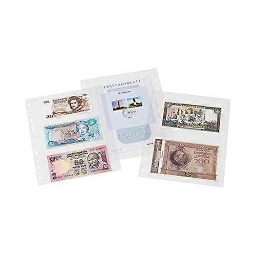 3 POCKET Leuchtturm Optima Easy Polypropylene Pocket Sheets 50pk (Clear)