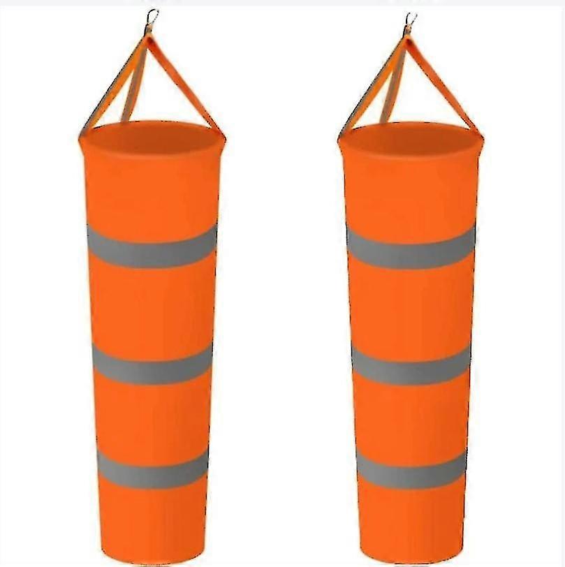 2 Pieces Wind Measurement Sock, Windsock with Reflective Belt, 80cm