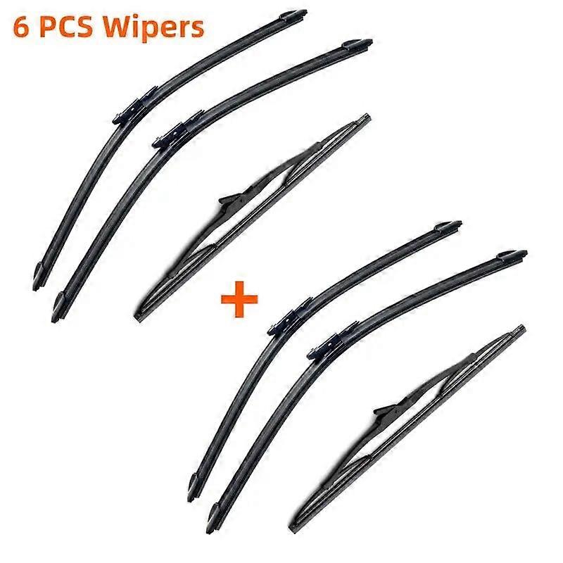 שמשה קדמית לרכב קדמי אחורי להב מגב אביזרי גומי עבור לנד רובר פרילנדר Mk2 24" 20" 14" 2007 - 2013 2014