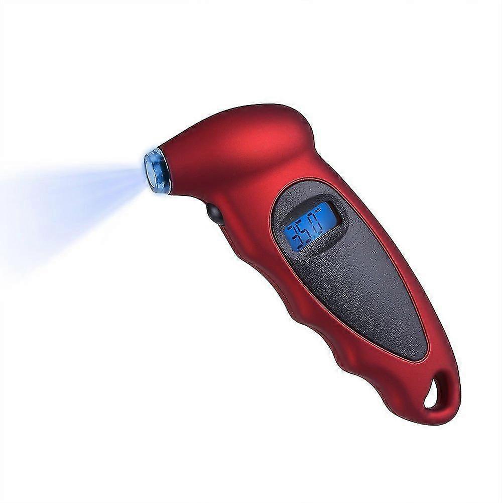מד לחץ אוויר דיגיטלי לצמיגים 150psi 4 הגדרה למכוניות, משאיות ואופניים תאורה אחורית LCD ואחיזה נגד החלקה לקריאה קלה ומדויקת -CHSZ