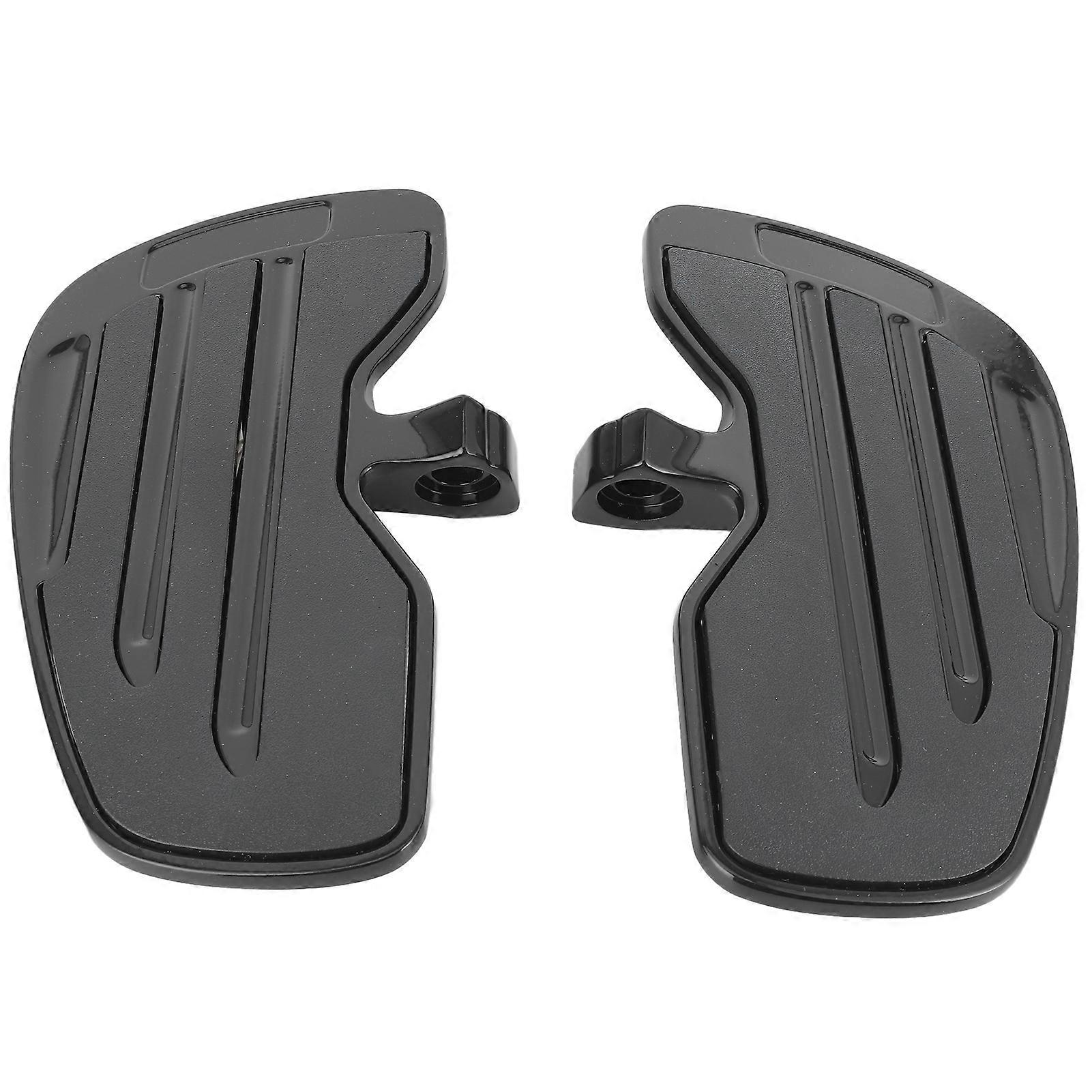 Aluminium Front Rider Floorboards Fußrasten Fußrasten Trittbrett passend für Indian Scout Sixty Bobber 20152021(Mattschwarz Glänzend Schwarz)