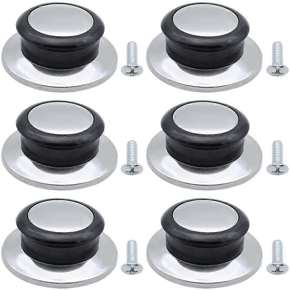 6 Pieces Heat Resistant Pot Lid Knob - Universal Replacement Handle for Cookware