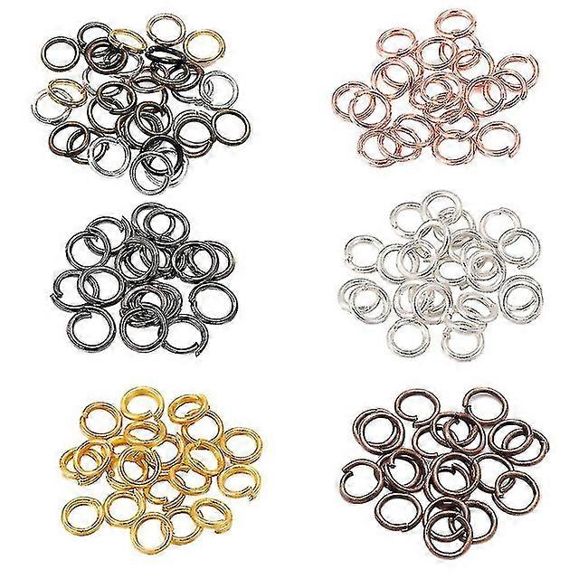 200pcs/Lot 4 5 6 8 10 Mm Jump Rings Split Rings Connectors For Diy Jewelry Finding Making