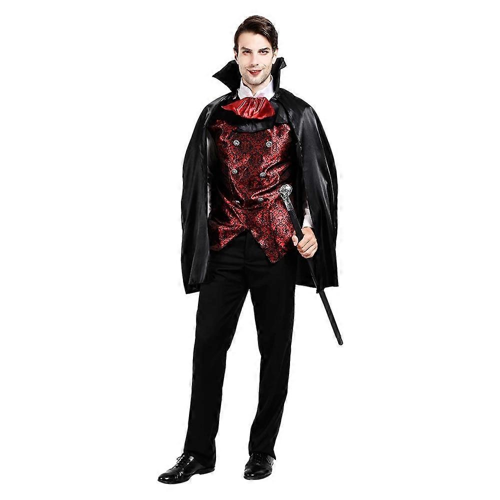 Costume cape de vampire imprimé têtes de mort