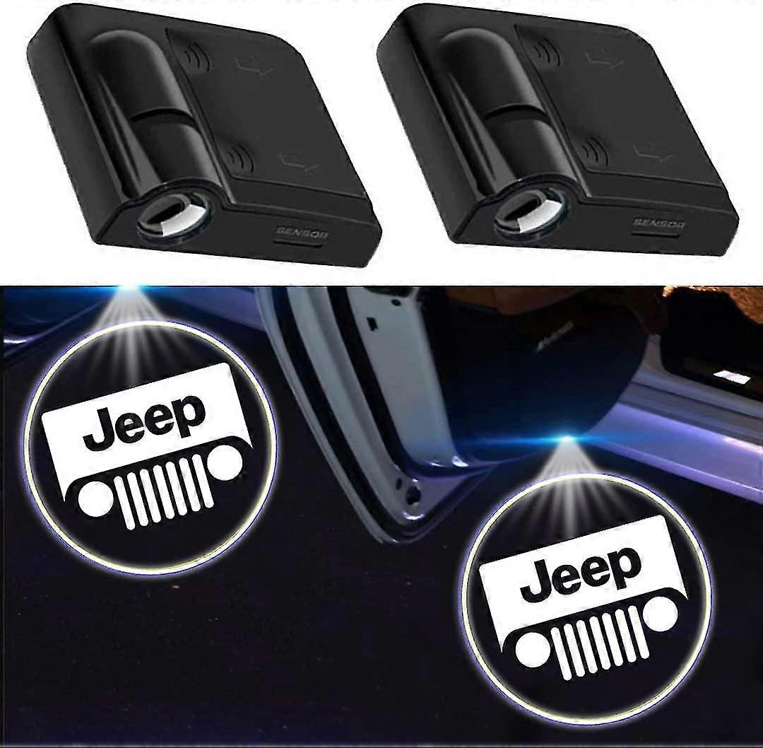 2pcs para Jeep Door Light Logo Proyector Universal Wireless Door Led Projector Light