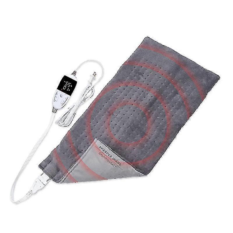 Piastra riscaldante pesata con massaggiatore - Piastra riscaldante elettrica per sollievo dal mal di schiena, Fisioterapia invernale Termoforo coperta elettrica con massaggio Vibrati