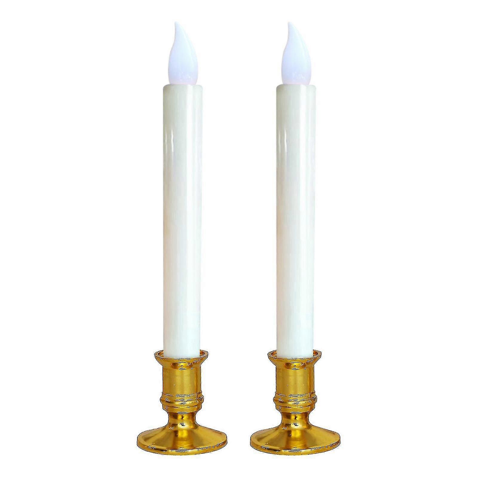 Long Pole Electronic Candle Candle Lamp Swing Flame Simulation Decorative Lamp 1pair Simulation Long Rod Led Electronic Candle