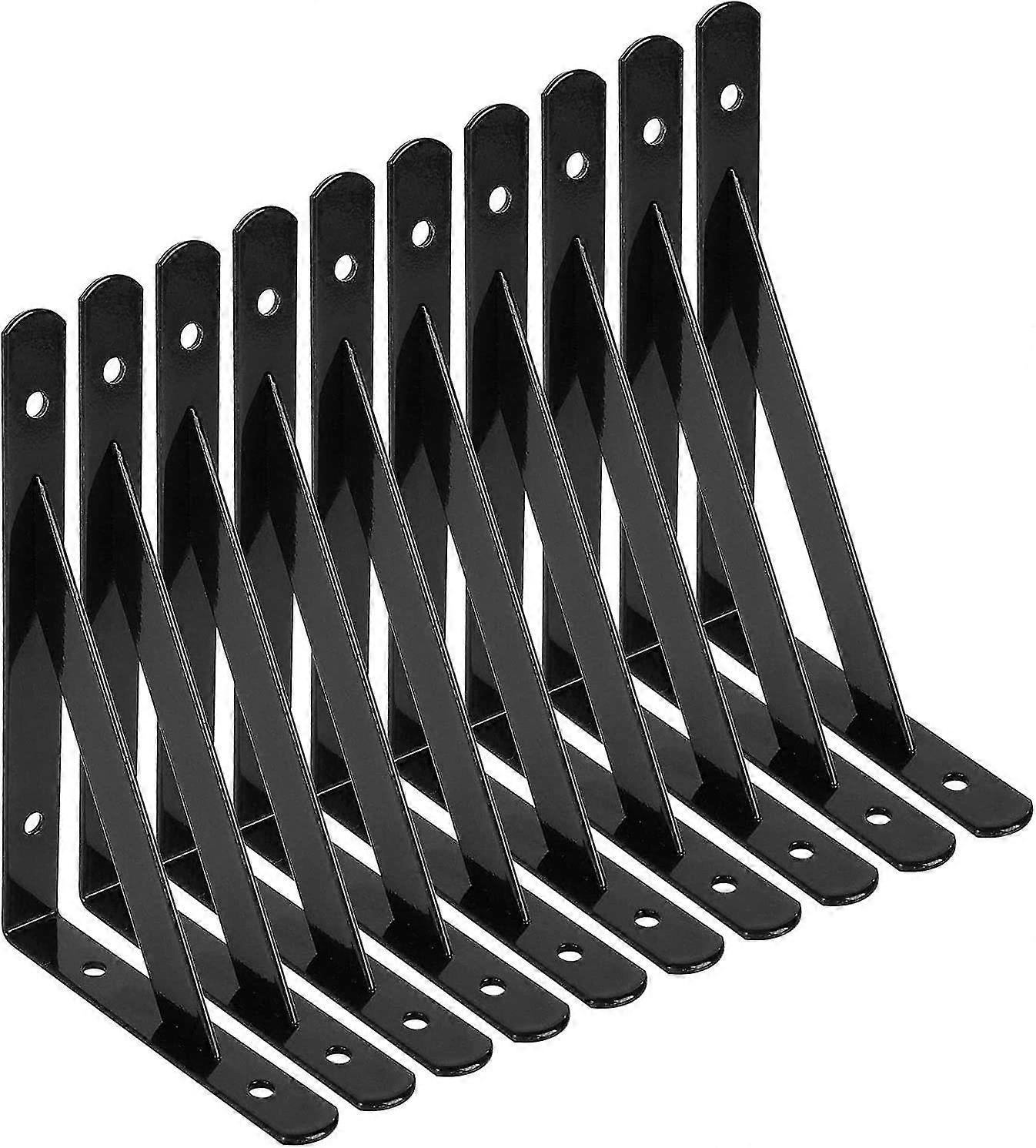 Wall Shelf Bracket, 10 Pcs 90 Degree Steel Triangle Brackets, Shelf Brackets Crday Gift