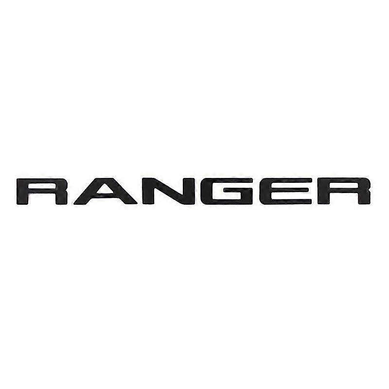 tailgate insert letters for ford ranger 2019 2020, emblems (black)