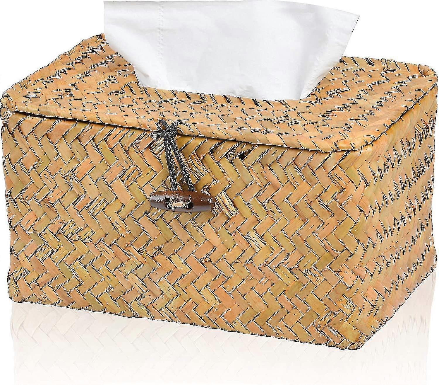 Rectangular Woven Decorative Facial Tissue Holder - XINGX