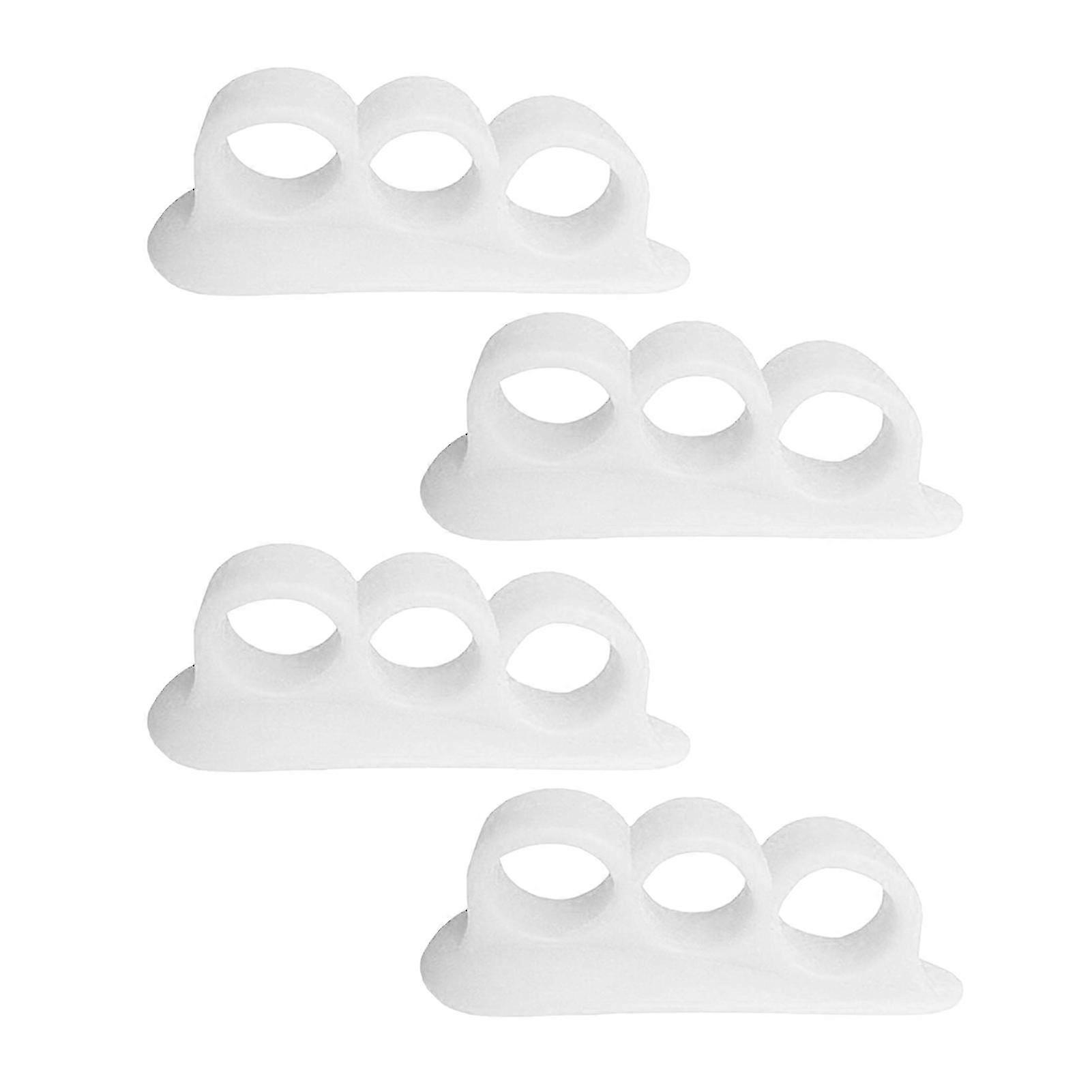 2pairs/pack Toe Separator Comfort Bunion Corrector Soft Flexible For Overlapping
