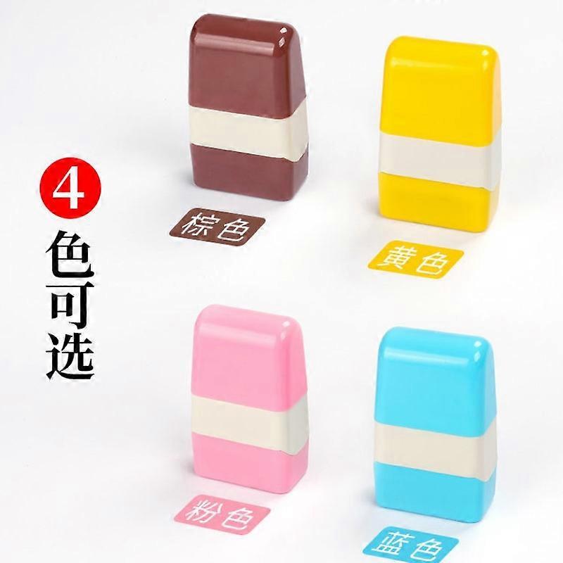 Identity Protection Roll Stamps for Theft Protection Wide Rolling Security Seals for Address Blockers Pink