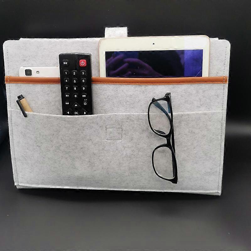 Bedside Storage Bag Polyester Double Layer Storage Box for Dormitory Beds Bunk Beds Sofa