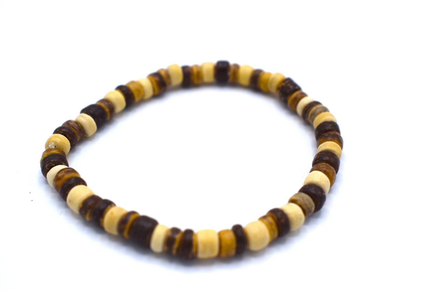 Wooden beaded bracelets