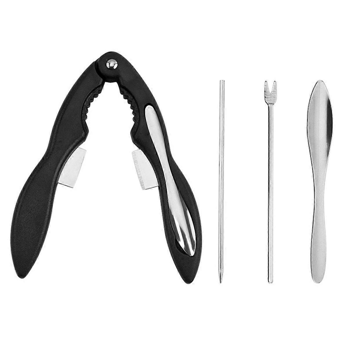 4PCS Crab Crackers and Tools Portable Seafood Crackers and Tools Multifunctional Crab Leg Crackers